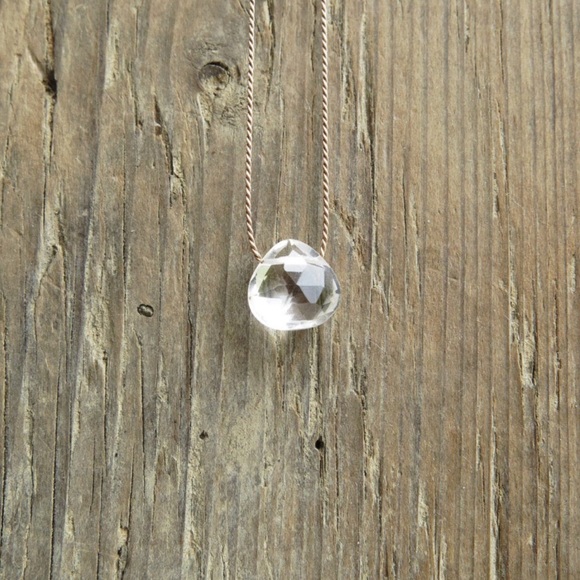 Minimalist Crystal Quartz Necklace - Picture 2 of 4